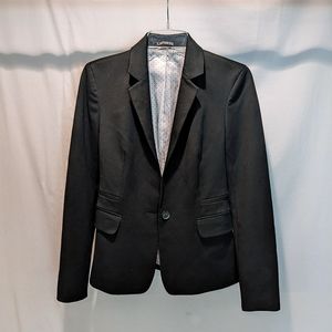 Express Black Blazer | Size 2 | Polka Dot Lining